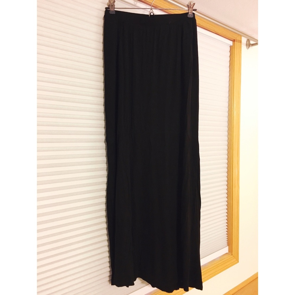 Black maxi skirt
